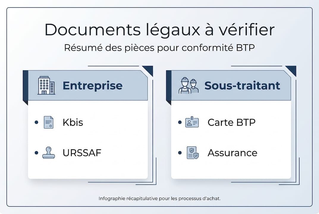 Infographie : les documents indispensables pour assurer la conformité de vos fournisseurs