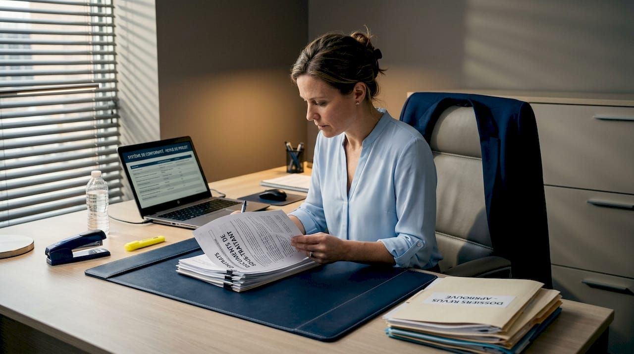 Contrôle des documents des sous-traitants par le responsable conformité