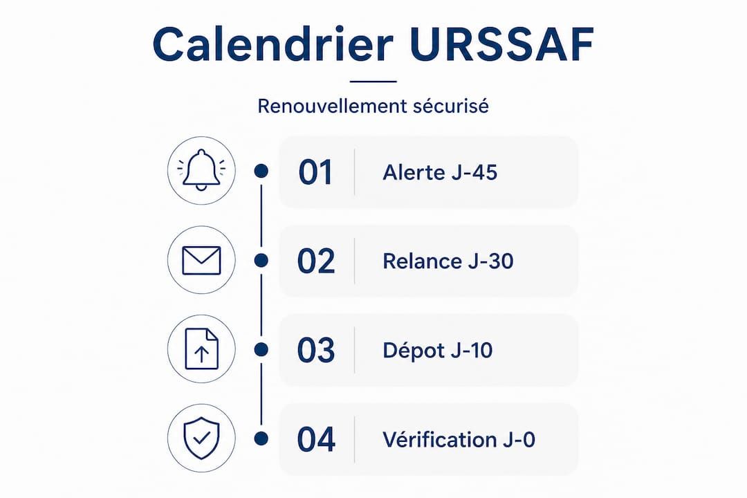 Calendrier pratique : les grandes étapes pour renouveler votre affiliation à l’URSSAF en un coup d’œil