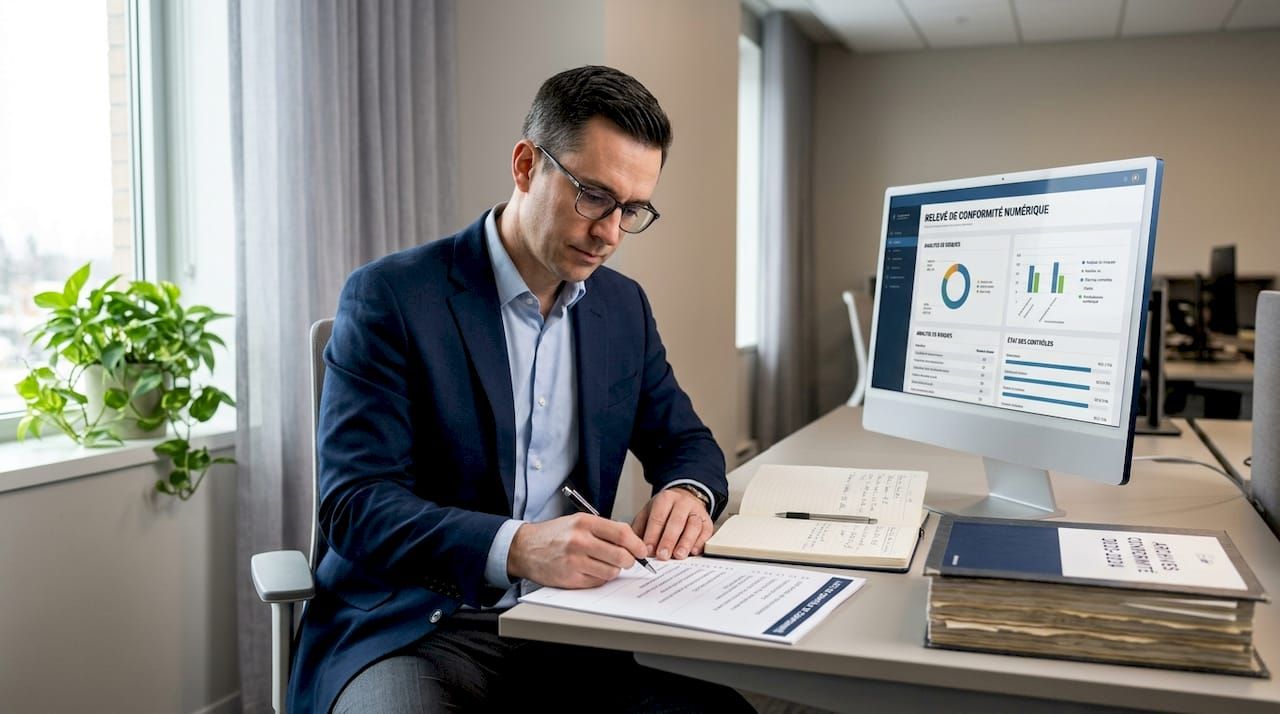 Chargé de la conformité en charge du contrôle des documents archivés