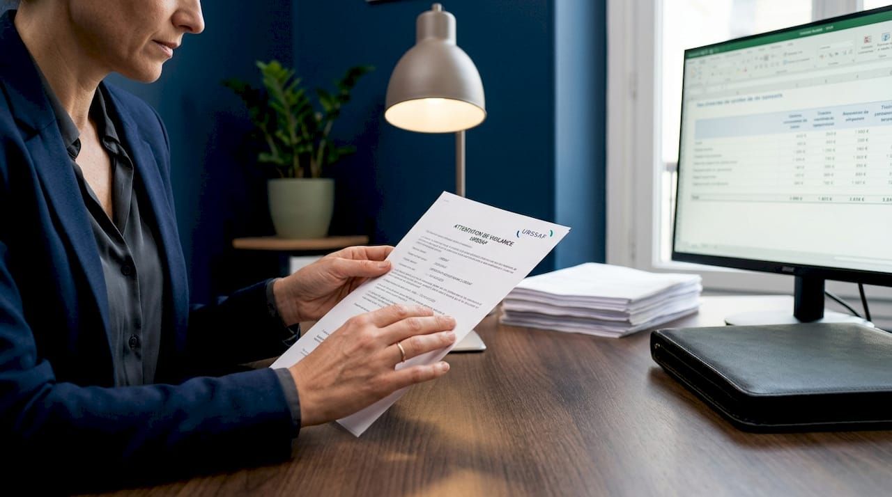 Consultation de l'attestation URSSAF directement depuis l'espace de travail